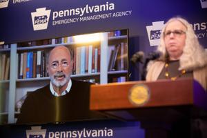 Gov. Tom Wolf's office backtracked Monday and said the governor had not been tested for coronavirus.